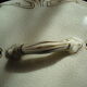 Porte brosse et porte savon hamage nord, art nouveau, décor floral liseré or.