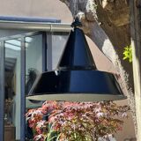 Large pendant light 45cm enameled sheet metal
