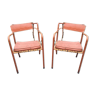 Paire de fauteuils par Jacques Adnet