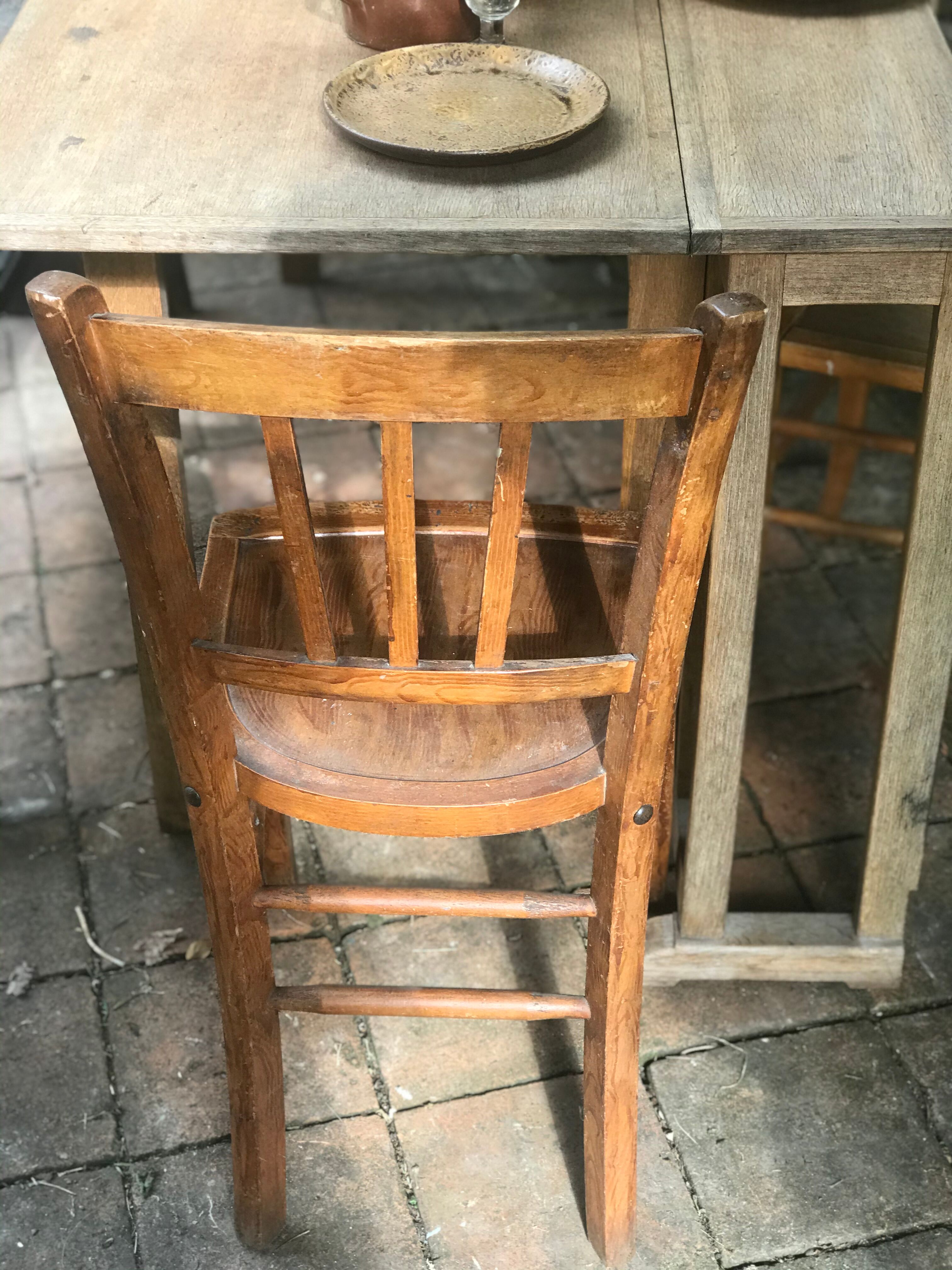 Old folding table