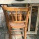Old folding table