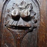 Pair of decorative wall panels in carved wood from the 19th century.