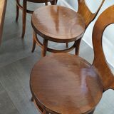Ensemble table de ferme et 6 chaises Mouettes de Baumann