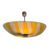 Mid-century design glass pendant by Napako, Czechoslovakia, 1970s.