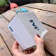 Vintage mechanical alarm clock sky blue Jaz