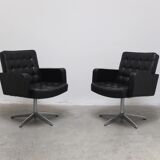 Set of 3 Executive Chairs by Vincent Cafiero for Knoll International, 1960s