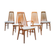Dining chairs model "eva" by Niels Koefoed for Hornslet Møbelfabrik, 1960