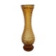 Vintage yellow glass vase