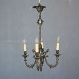 Gloss metal silver style Louis XVI