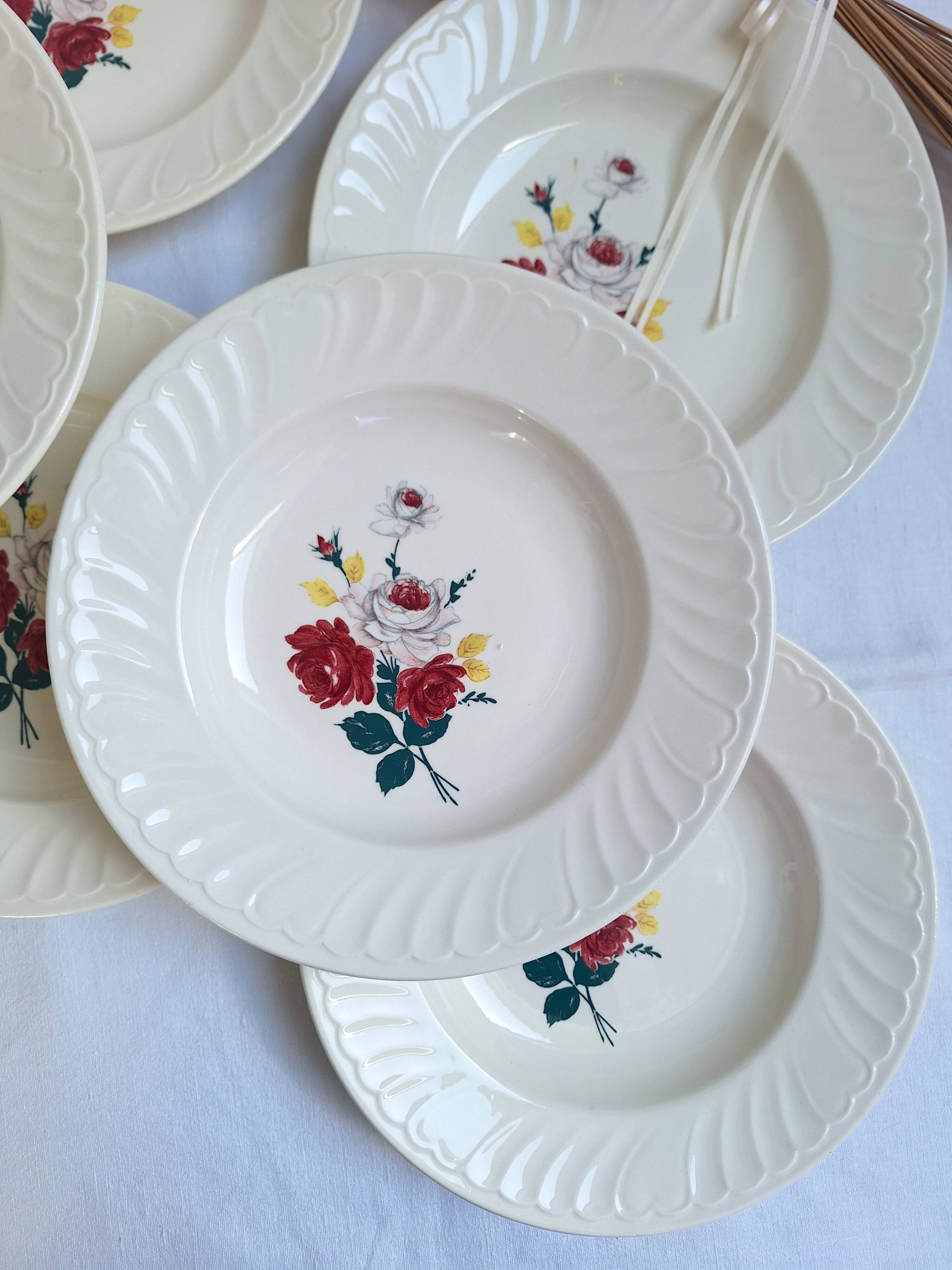 Flowered deep plates