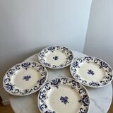 Longchamp France dinner plates, Rouennais model