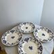 Assiettes plate Longchamp France, modèle Rouennais