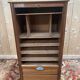 Curtain cabinet from the 1950s - Functionalist design in oak