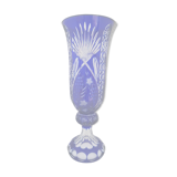 Vase bleu cristallery of lorraine - large model