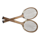 Pair of old tennis rackets circa 1930