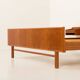 Danish mid century teak queen size bed with nightstands, 1960s