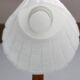 1960s Wooden Wall Lamp with Glass Shade, Czechoslovakia