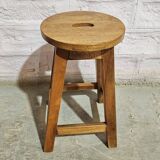 Burmese teak workshop stool