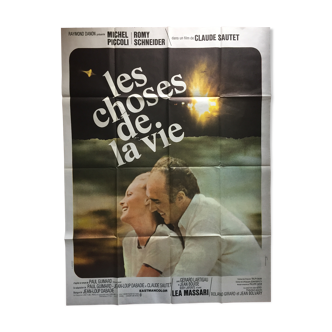 Poster "Things of life" Claude Sautet, Romy Schneider 120x160cm