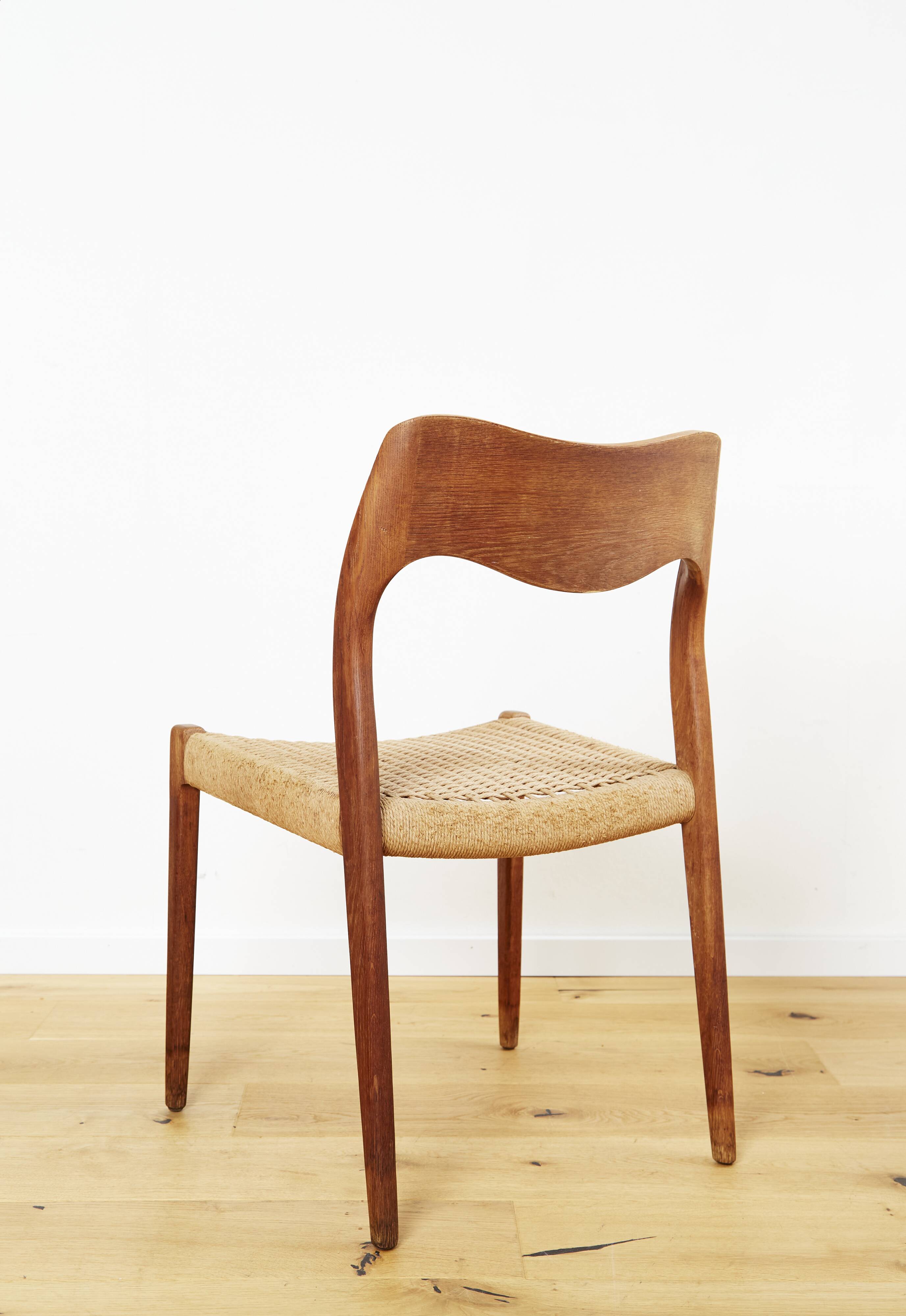 Niels O. Møller No. Dining Chairs No.71 for J. L Moller, Set of 3