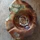 Large vintage alabaster pocket-empty ashtray