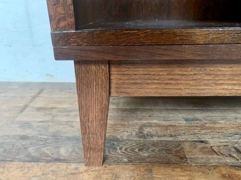 LOW FURNITURE RUSTIC SIDEBOARD MODERNIST ENFILADE HAS 2 DOORS IN CHENE - WIDTH 90 CM