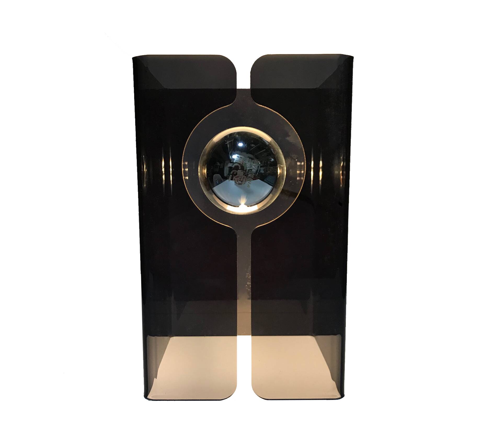 Vintage Table Lamp • V.SmokedGray • Space Age • 1970