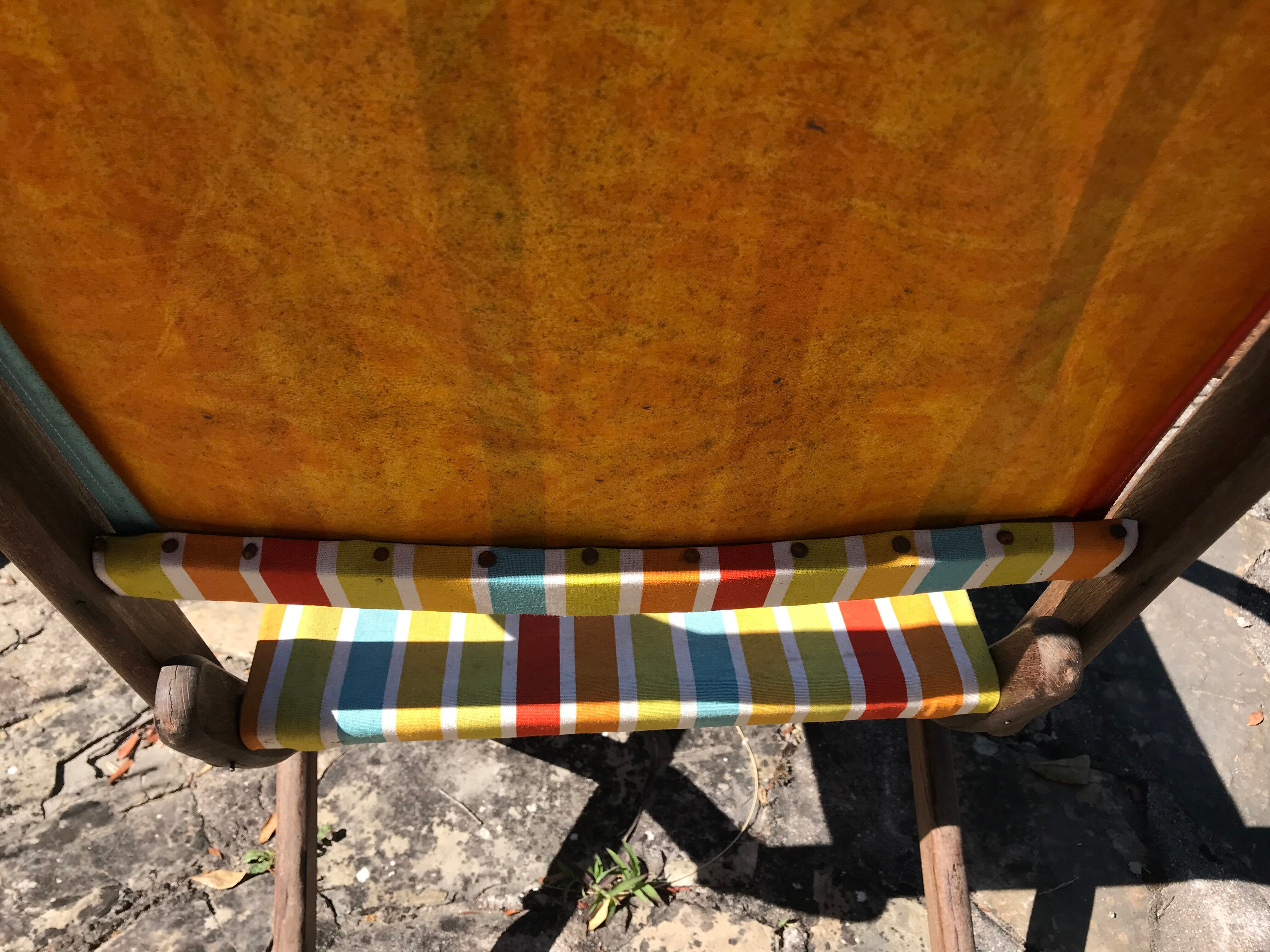 Vintage garden folding chair