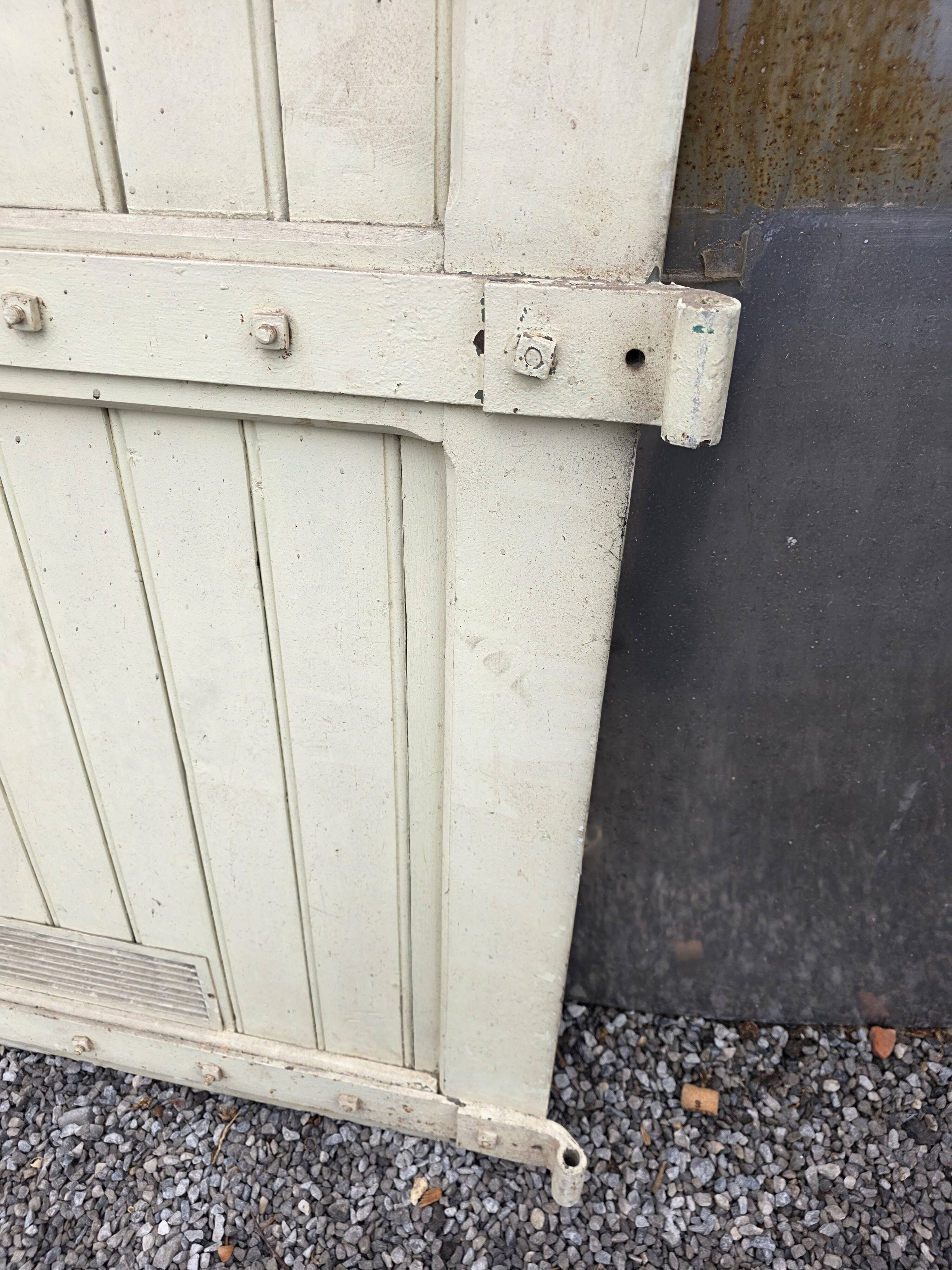 19th-century solid oak barn door