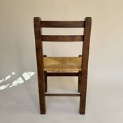 Set de quatre chaises paysannes paillées