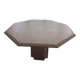 Table octogonale en travertin 130 cm Artelano état neuf