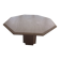Table octogonale en travertin 130 cm Artelano état neuf