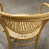 Thonet 210 R armchair in honey-coloured cane