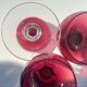 Six crystal wine glasses Val Saint Lambert model Saumur.