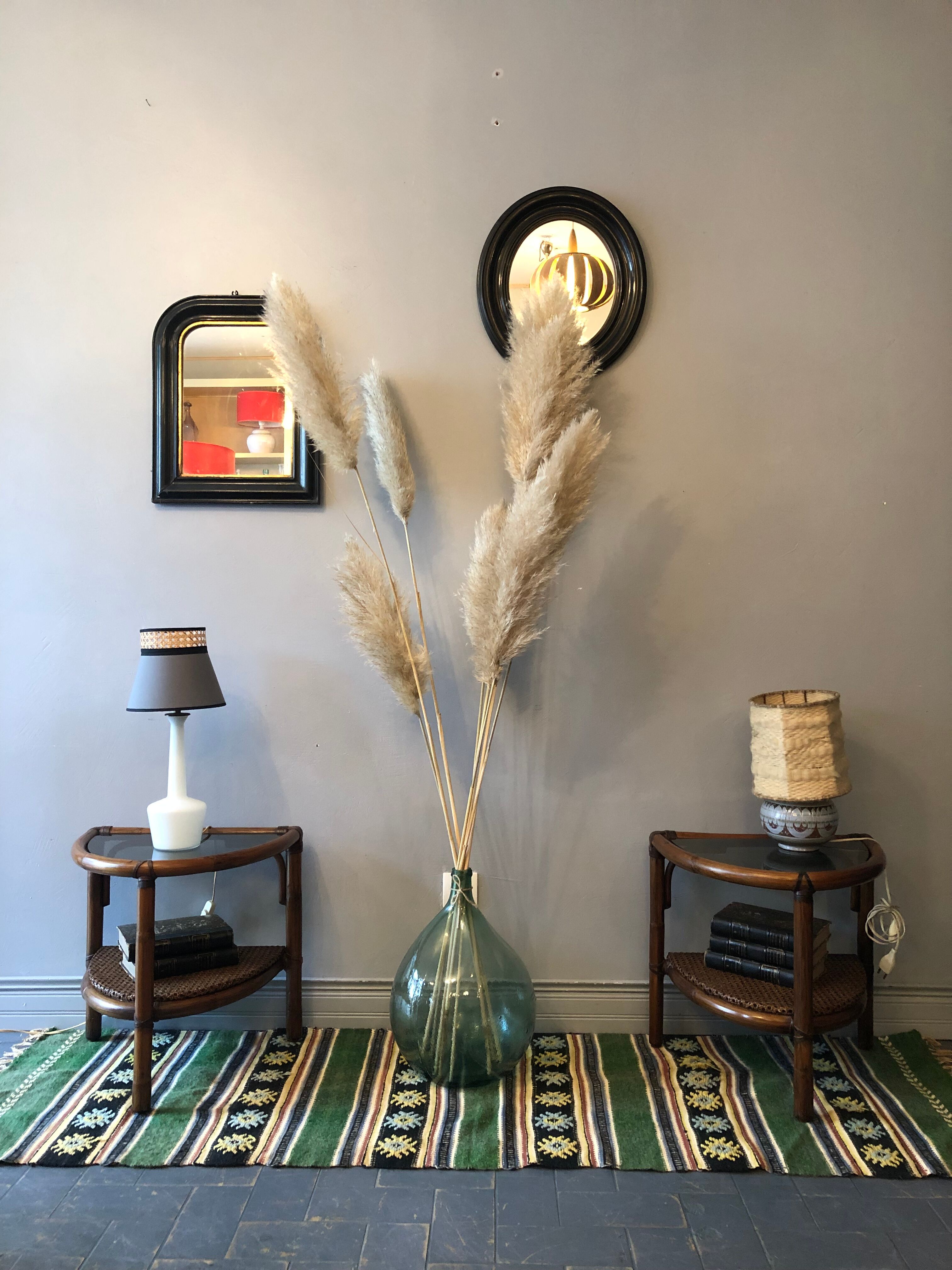 2 vintage bedside tables