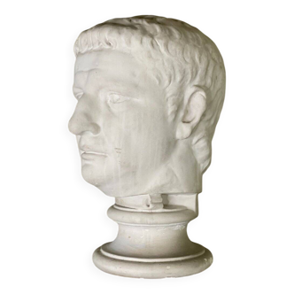 Plaster bust of a Roman emperor