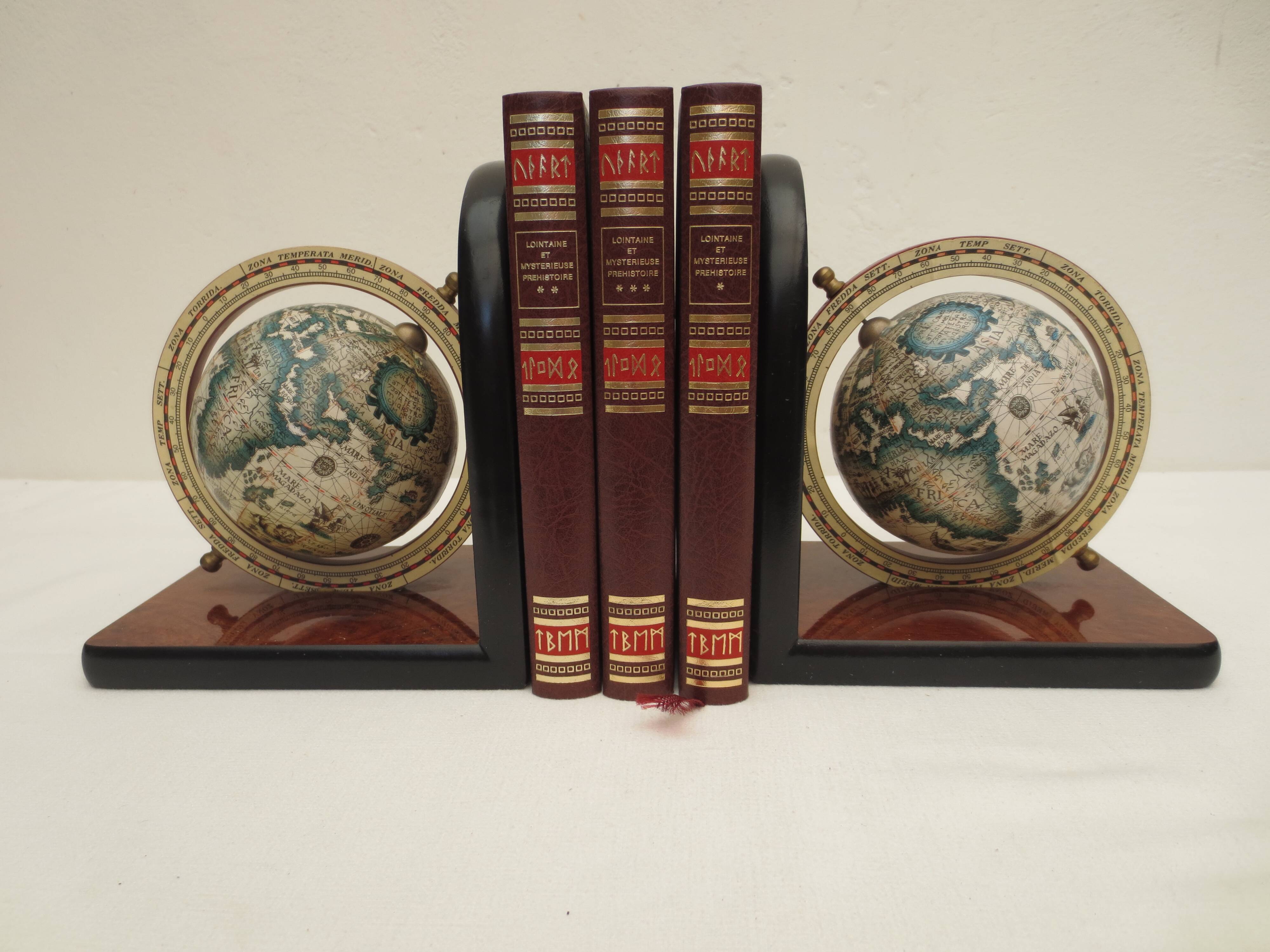 pair of vintage formica bookends