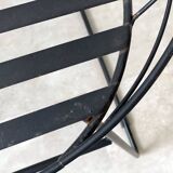 Vintage wire metal stool / chair