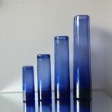 Set of 4 Holmegaard vases by Per Lutken 1960