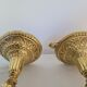 Duo of brass balance wall candle holders