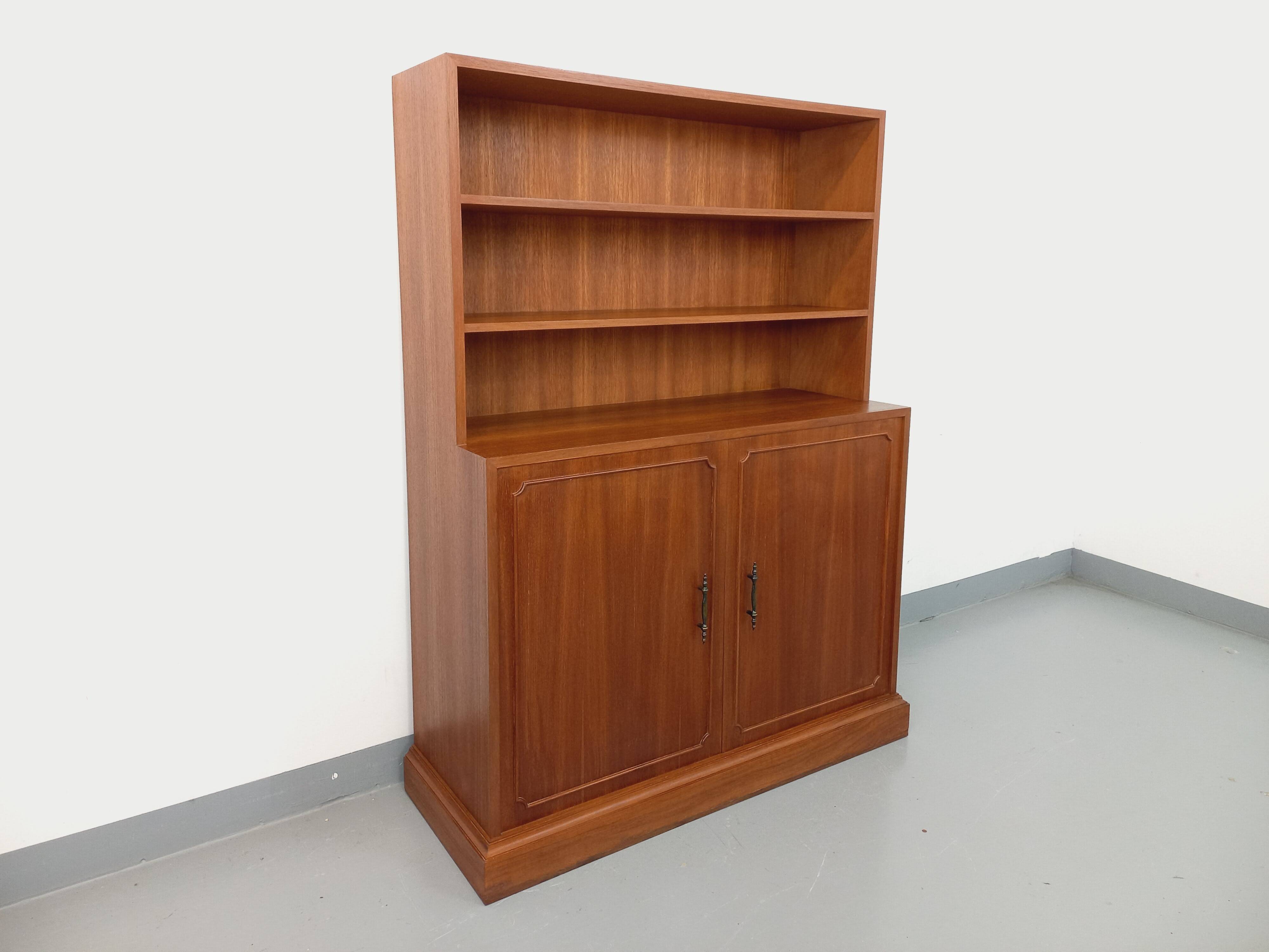 Vintage teak storage bookcase from the 60s