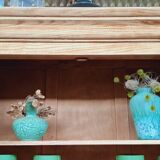 Sideboard with 2 glass panels