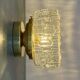 Vintage moulded glass wall or ceiling light globe