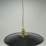 Suspension en tôle émaillée noire