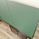 Art Deco executive desk in exotic wood, glass, and brass.