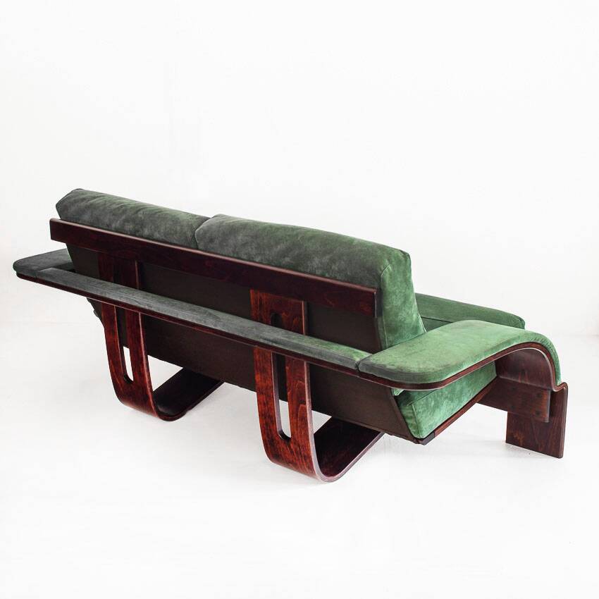 Vintage 2-3 seater sofa in alcantara. Åke Fribyter for Nelo Möbel. Sweden.