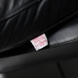 Fauteuil Cab 423 en cuir noir par Mario Bellini pour Cassina