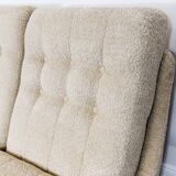 Space age 3 seater sofa Atlantis in beige boucle 1970's