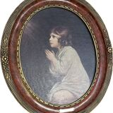 Tableau petit samuel  priant - j. reynolds