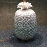 White earthenware pineapple lamp